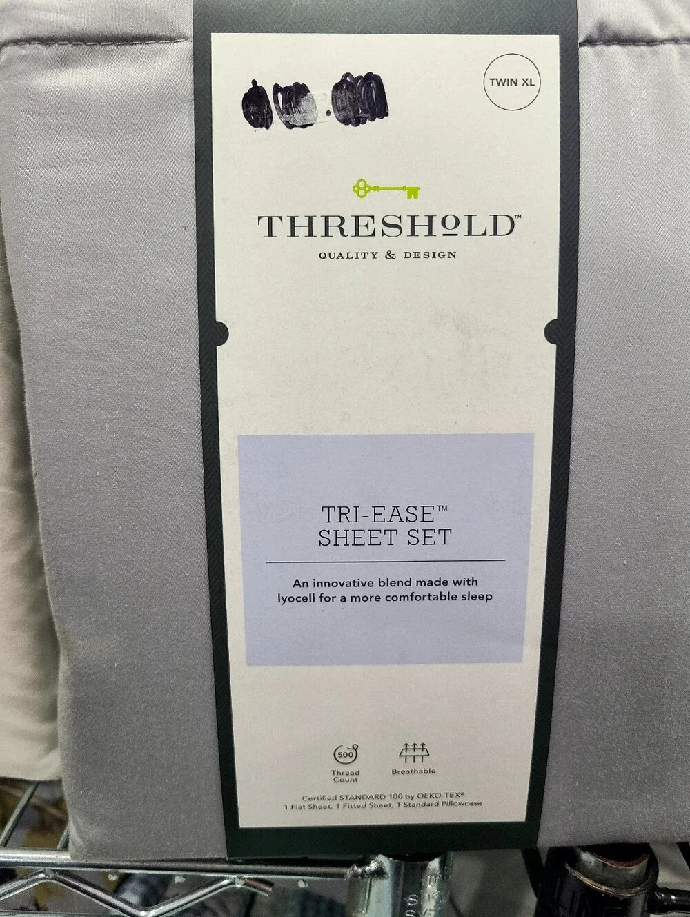 Threshold Tri-ease Sheet Set Twin XL light Gray